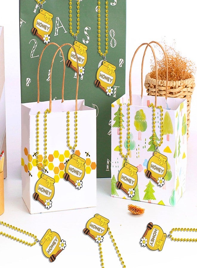 CiciBear 24 Pack Honey Necklace Party Favors with Mardi Gras Beads for Bumble Bee Baby to bee Bee Baby shower Gender Reveal Party Favors, Home Decorations, Wedding - Image 3